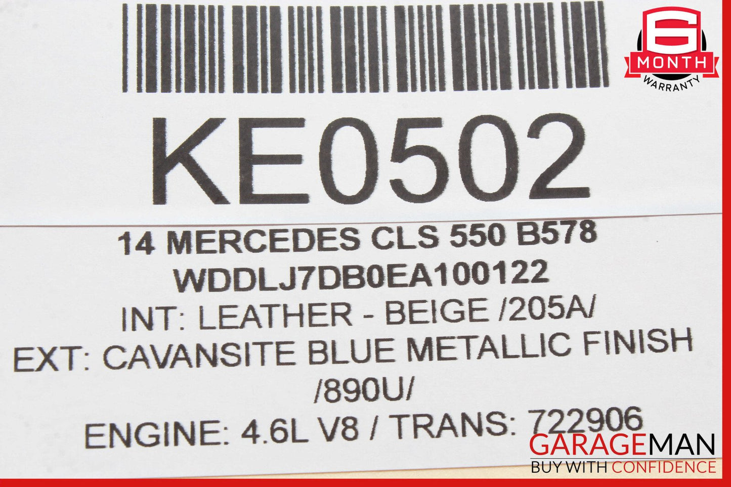 12-14 Mercedes W218 CLS550 Xenon Headlight Regulator Control Module Unit OEM