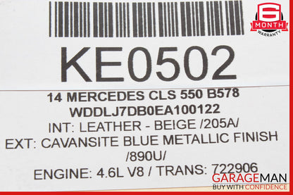 12-14 Mercedes W218 CLS550 Xenon Headlight Regulator Control Module Unit OEM