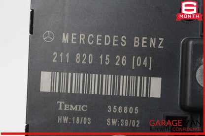 03-09 Mercedes W211 E500 E320 Door Control Module Rear Left Driver Side OEM