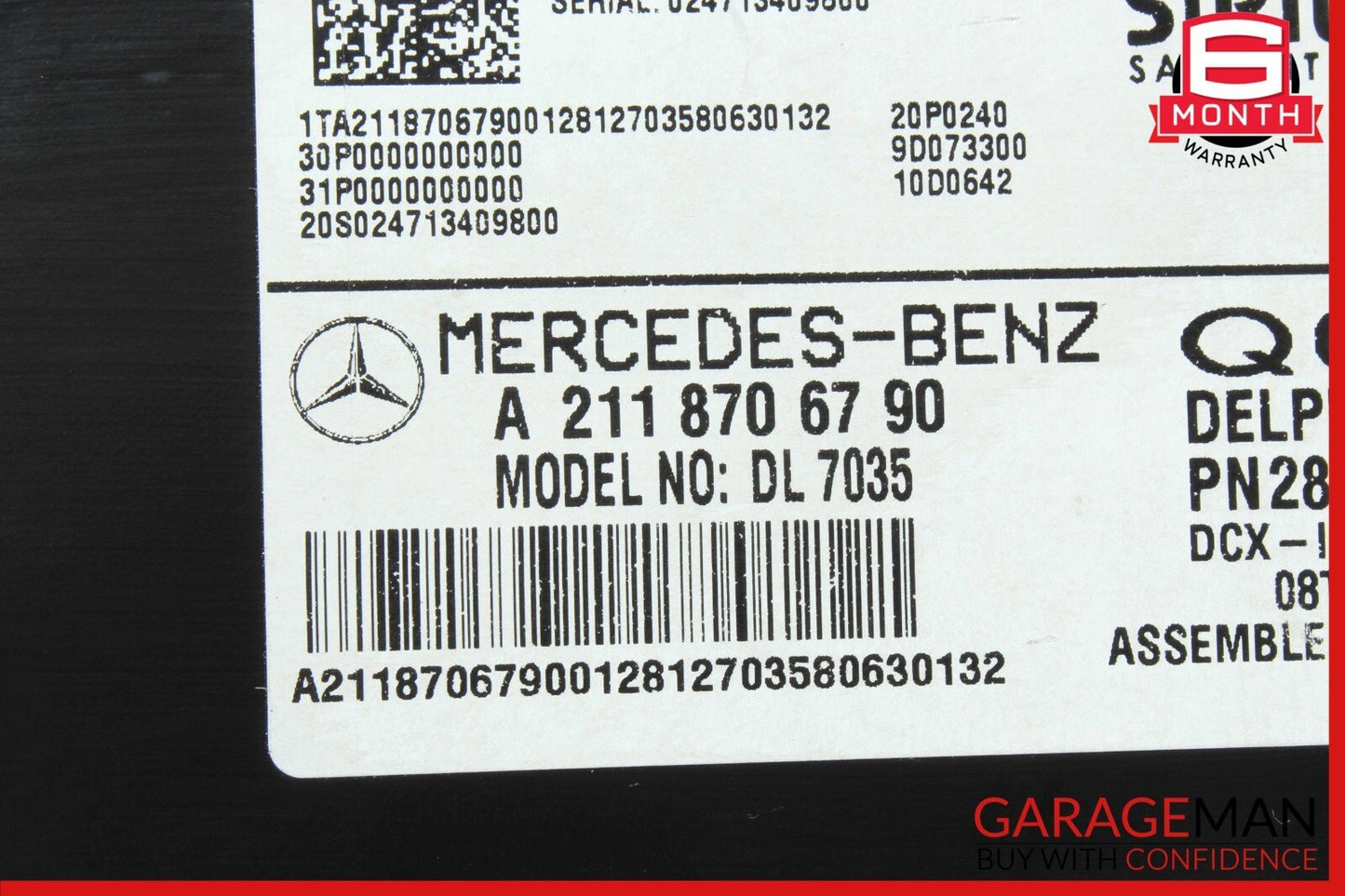 03-11 Mercedes W164 ML350 R350 Sirius Satellite Radio Receiver Module Unit OEM