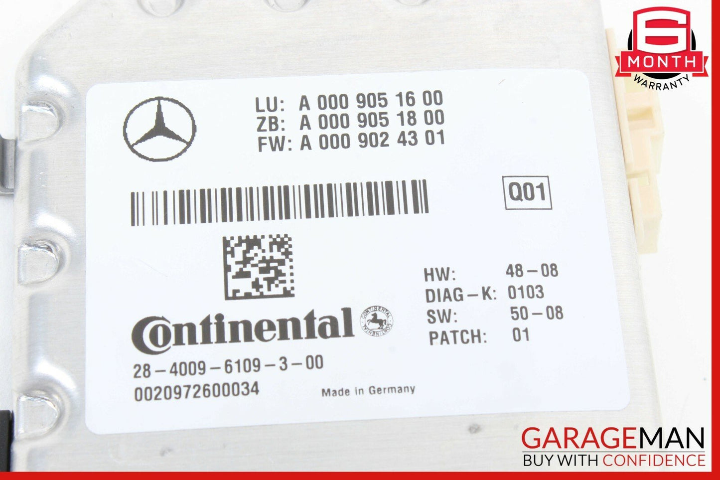 10-13 Mercedes W221 S400 E550 Active Lane Assist Front Camera 0009051600 OEM