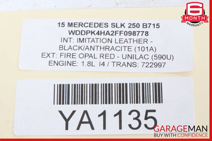 13-20 Mercedes R172 SLK250 SLC300 SLK350 AC A/C Heater Climate Control OEM