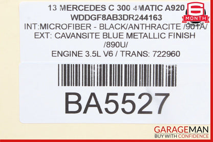 08-18 Mercedes W204 C300 C250 CLS550 Rear Left Side Door Control Module OEM