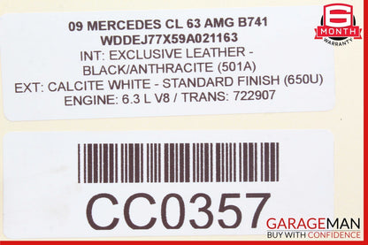 07-14 Mercedes W221 S550 CL63 Suspension ESP Instrument Cluster Control Switch