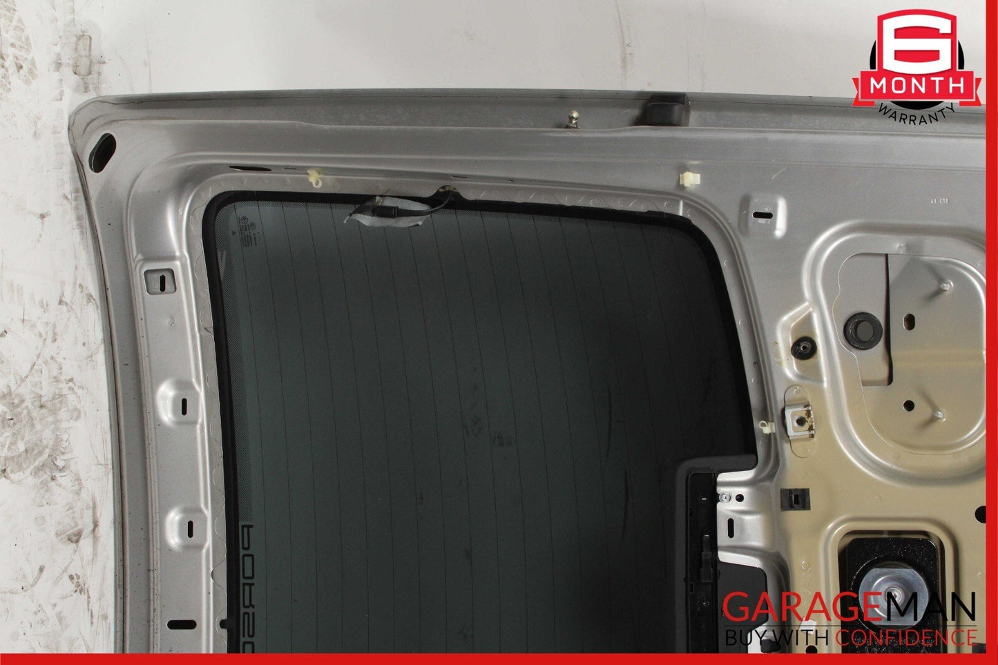 06-08 Porsche Cayman 987 Rear Trunk Glass Hatch Tail Gate Panel Assembly Silver