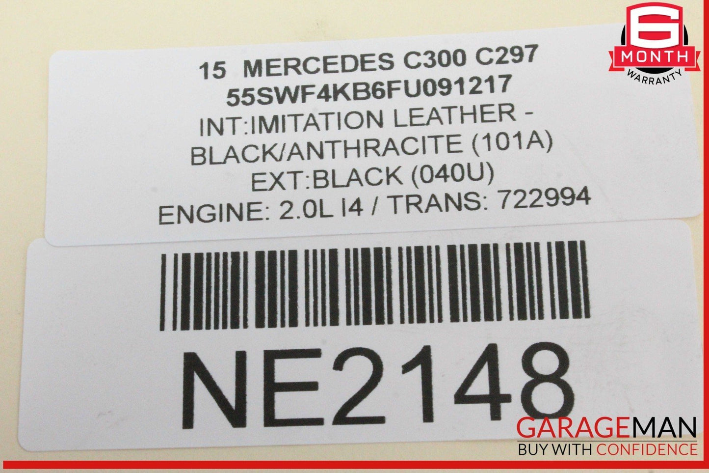 08-20 Mercedes W205 C300 Rear Left or Right Lower Suspension Control Arm OEM