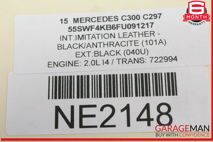 08-20 Mercedes W205 C300 Rear Left or Right Lower Suspension Control Arm OEM
