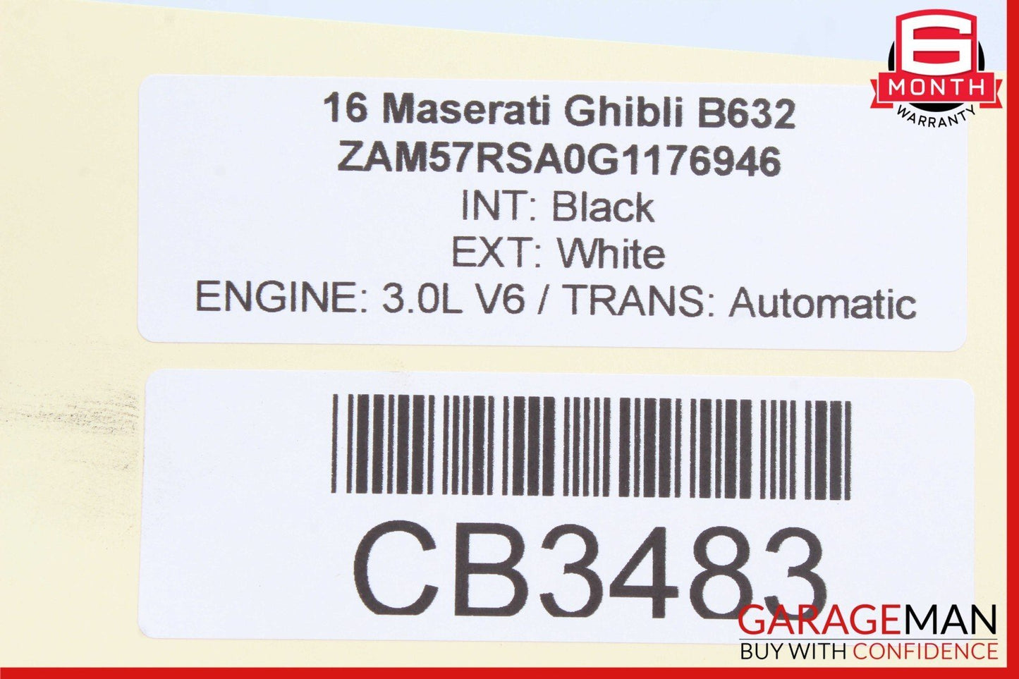 14-17 Maserati Ghibli Vacuum Canister Tank Reservoir Bottle 670003009 OEM