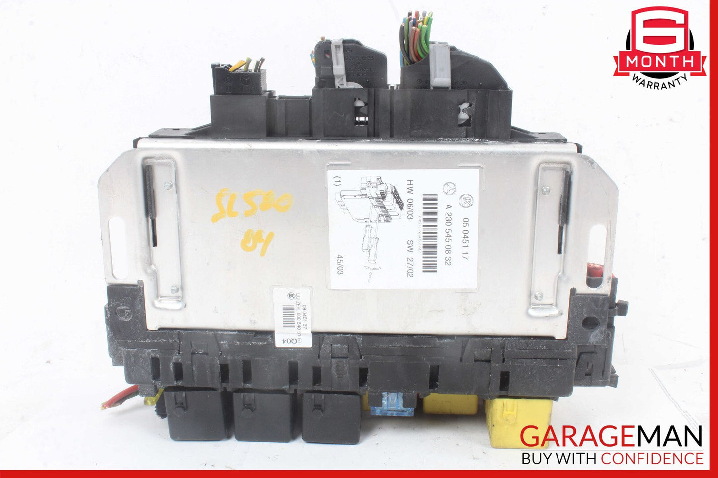 03-12 Mercedes R230 SL500 Front Left SAM Fuse Box Signal Acquisition Assembly