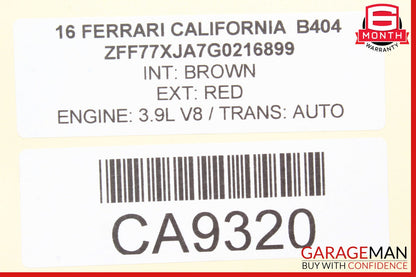15-18 Ferrari California T Glove Box Cover Trim Panel OEM