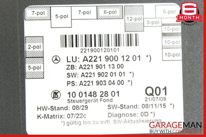 07-13 Mercedes W221 S400 Rear Right / Left Door Control Module Q01 OEM