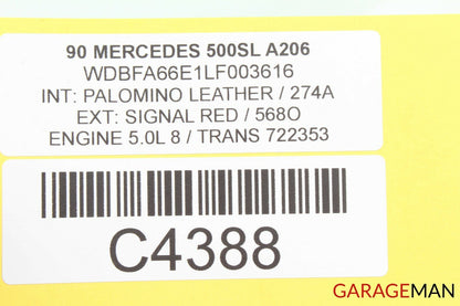 90-95 MERCEDES R129 500SL FLOOR SHIFTER GEAR SHIFT SELECTOR OEM