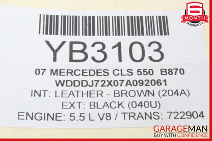 06-11 Mercedes W219 CLS550 CLS63 Rear Right Passenger Door Window Motor OEM