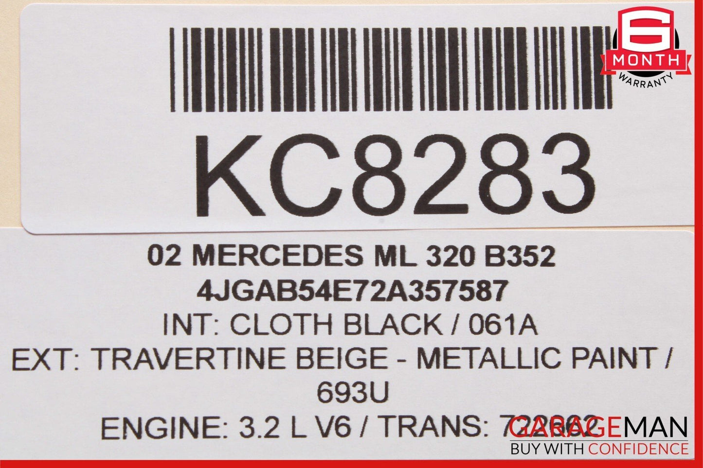 98-05 Mercedes W163 ML320 Front Right Dash Dashboard A/C AC Air Vent Trim Panel