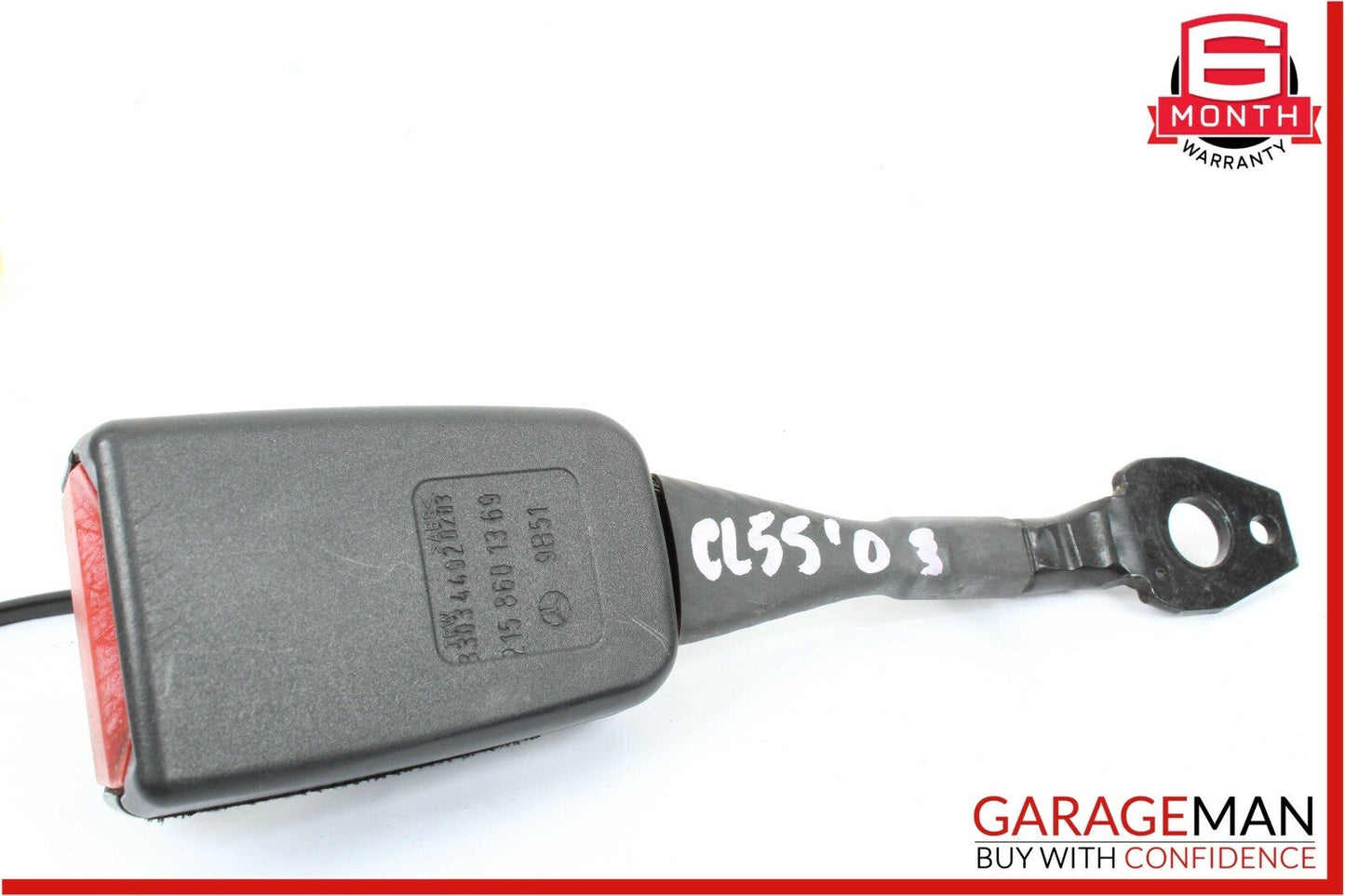 03-06 Mercedes W215 CL500 CL55 AMG Front Left Seat Belt Buckle OEM