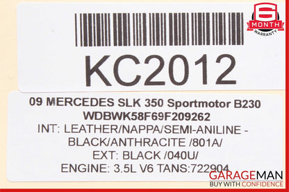 05-11 Mercedes R171 SLK350 SLK300 Air AC Vent Dash Left Driver Side Black OEM