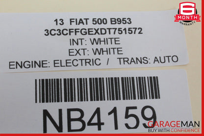 12-19 Fiat 500 Dashboard Speedometer Clock Surround Panel