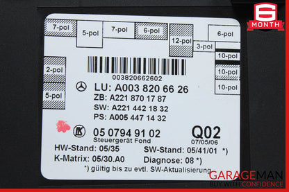 07-13 Mercedes W221 S550 S400 Rear Right or Left Side Door Control Module OEM