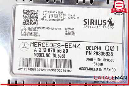 14-19 Mercedes W204 C250 Sirius Satellite Radio Receiver 2128705689 OEM