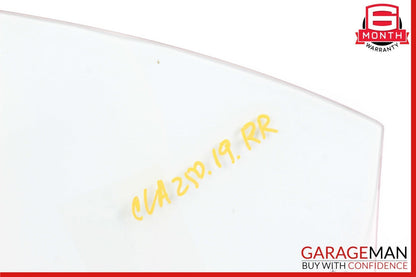 14-19 Mercedes W117 CLA250 Rear Right Passenger Door Window Auto Glass Panel OEM