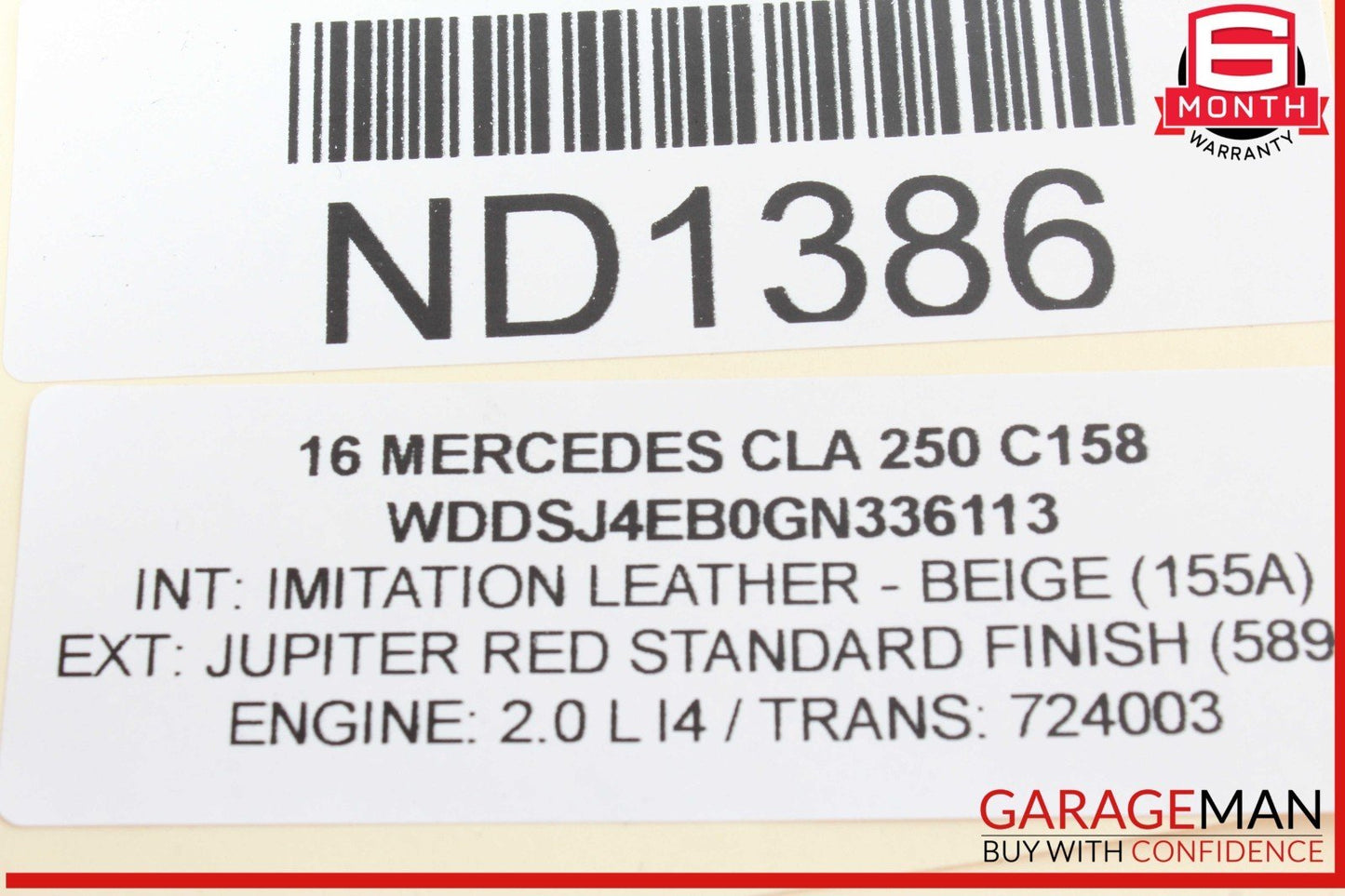 12-20 Mercedes W117 CLA250 CLA45 AMG ML350 Front Right Side Door Control Module