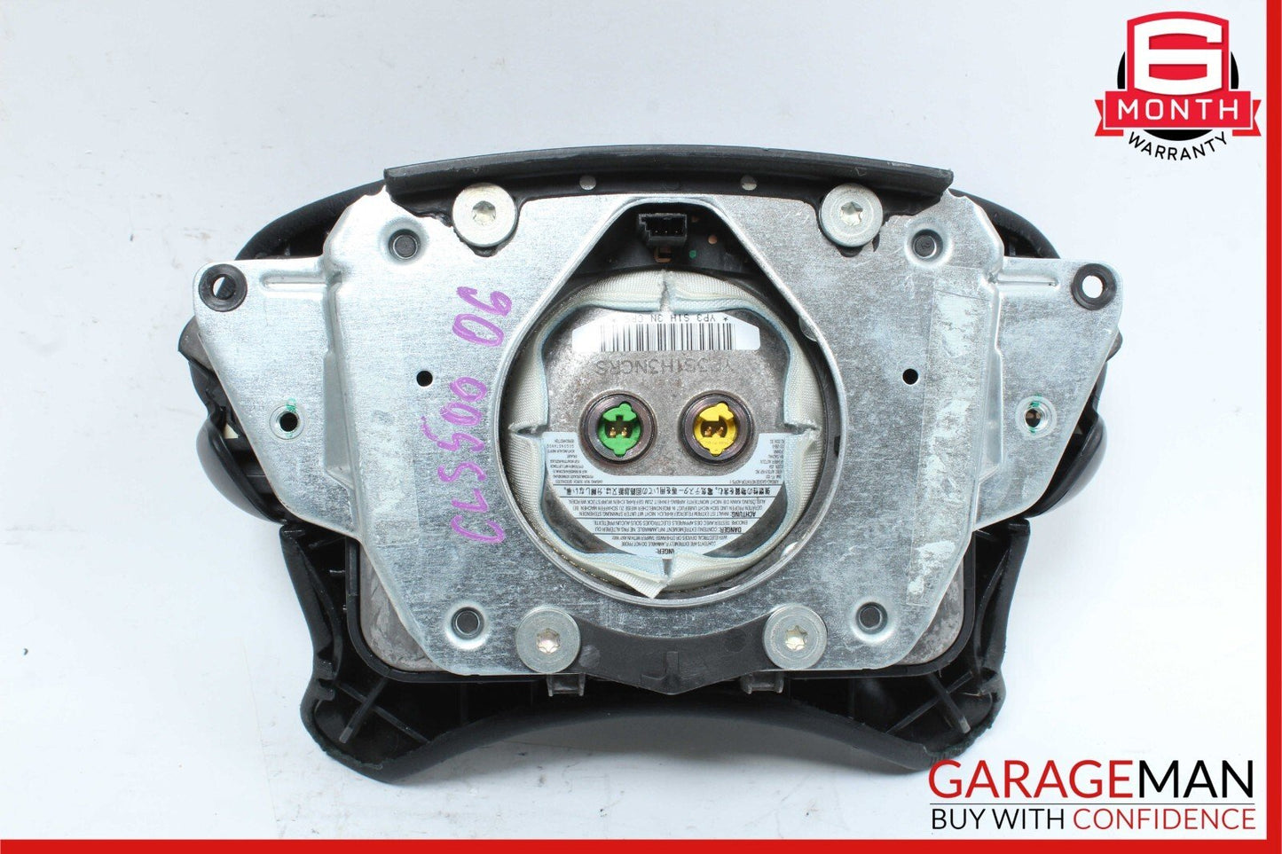 03-12 Mercedes G500 CLK55 AMG CLS500 Steering Wheel Airbag Air Bag Black OEM