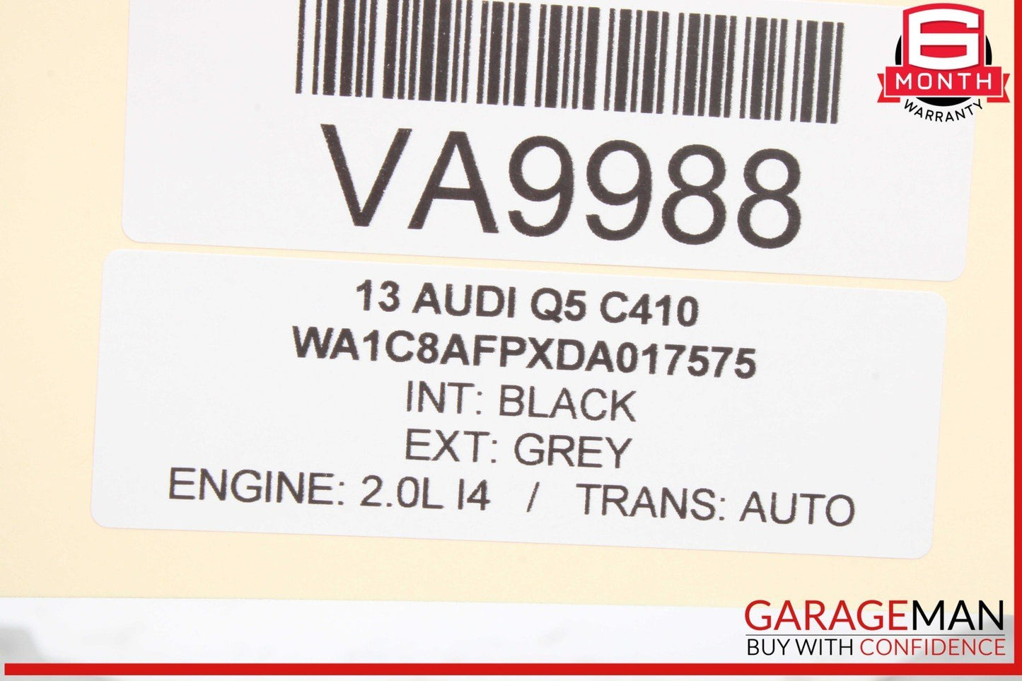 09-18 Audi Q5 A5 S4 A4 A7 Rear Left Driver Side Upper Control Arm 8K0505323H OEM
