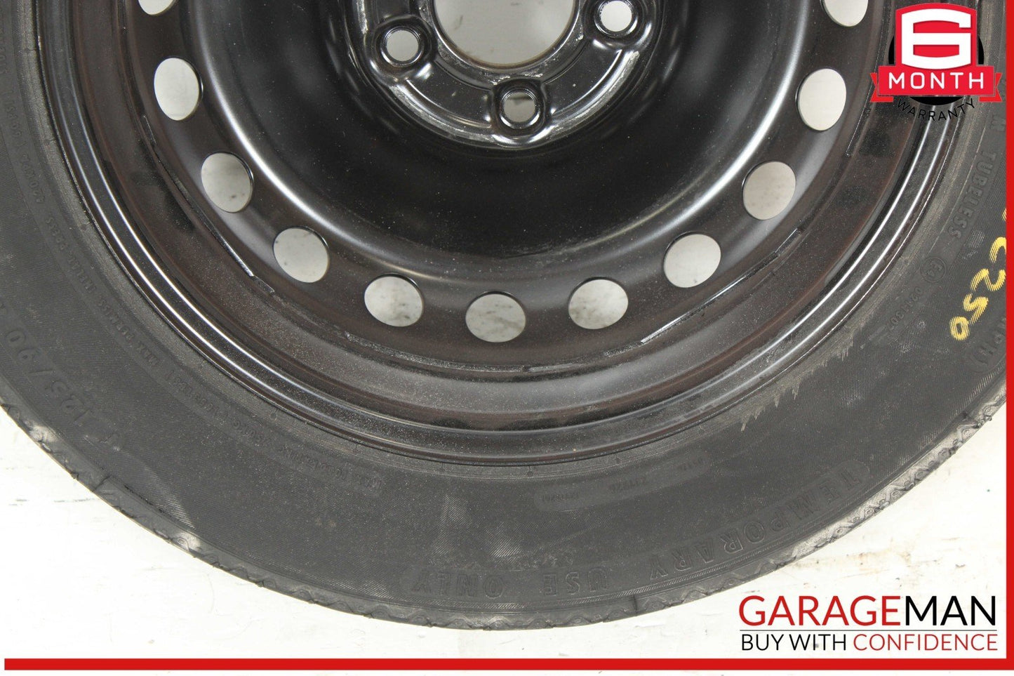 08-14 Mercedes W204 C250 C300 Emergency Spare Tire Donut Wheel Rim 125 90 16"
