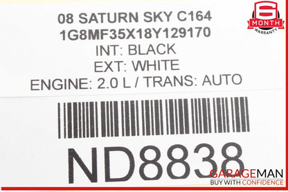 07-10 Saturn Sky Rear Right or Left Side Tie Rod Alignment Adjuster 10343429 OEM