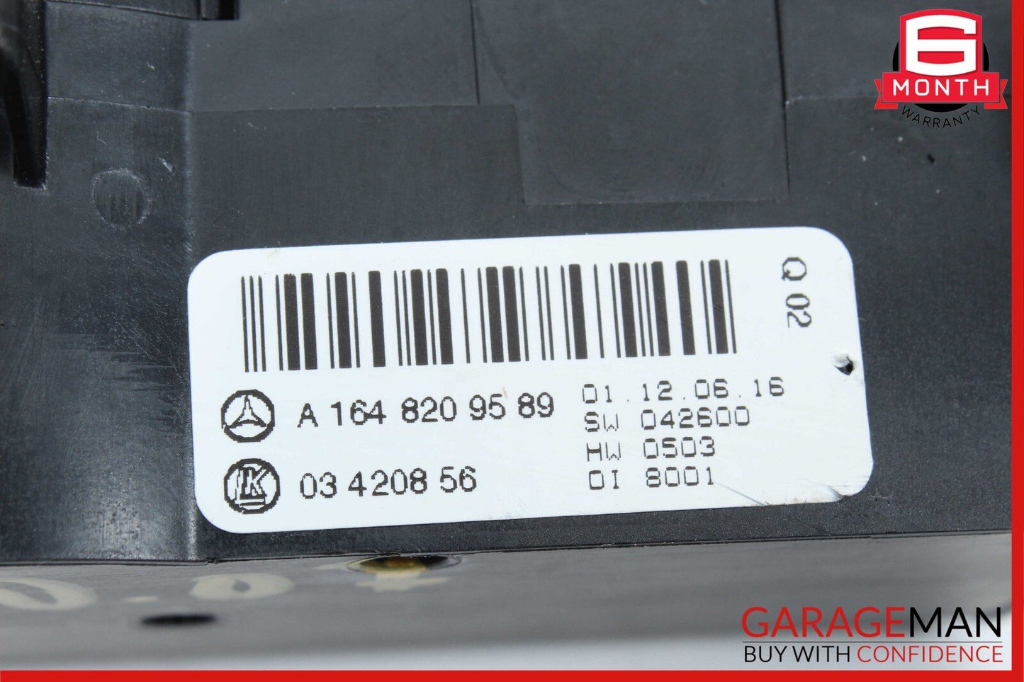 06-11 Mercedes X164 GL450 4Matic Rear A/C Heater Climate Control Switch Unit OEM