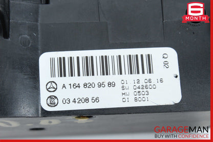 06-11 Mercedes X164 GL450 4Matic Rear A/C Heater Climate Control Switch Unit OEM