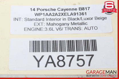 11-17 Porsche Cayenne 958 Front Right Side Lower Control Arm OEM