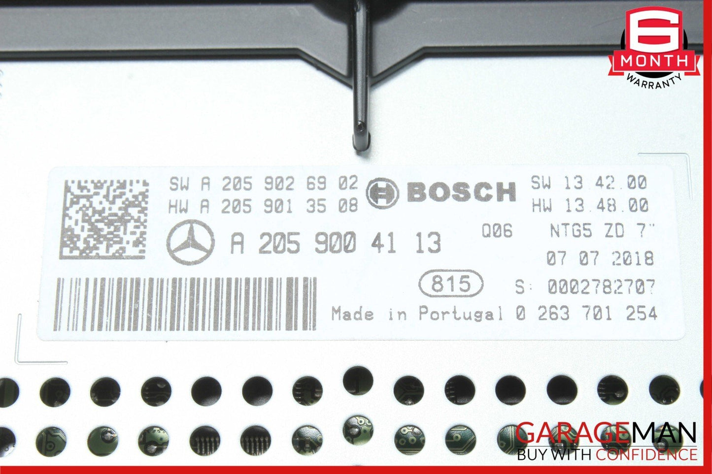 15-18 Mercedes W205 C300 C400 AM FM CD Player Radio Receiver Display Screen OEM