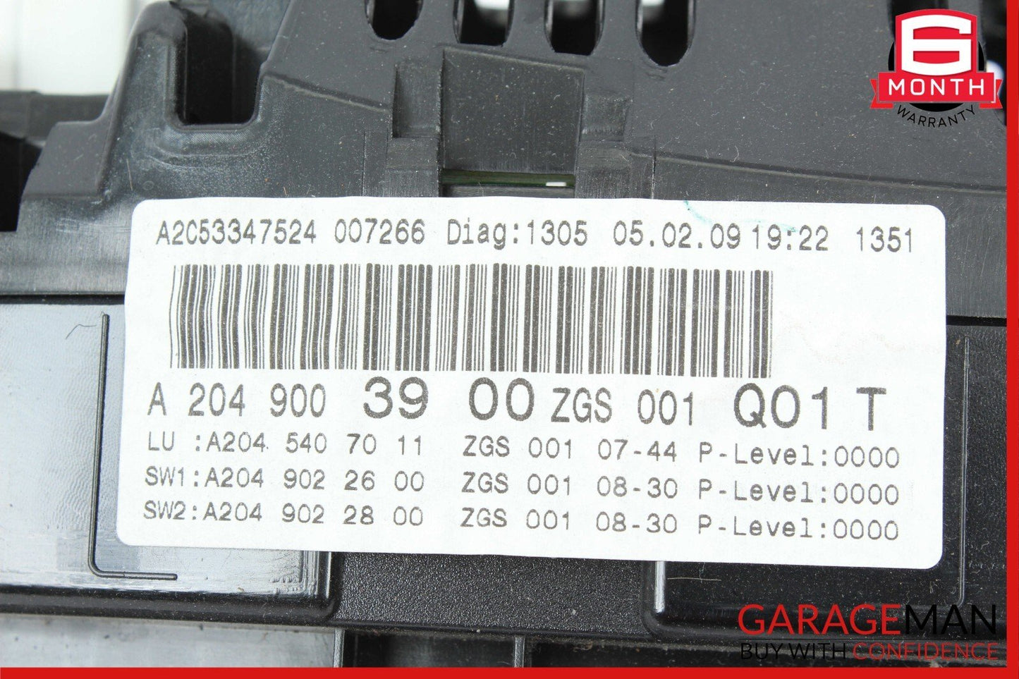 08-11 Mercedes X204 GLK350 C350 Speedometer Instrument Odometer Cluster Gauge
