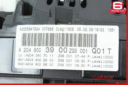 08-11 Mercedes X204 GLK350 C350 Speedometer Instrument Odometer Cluster Gauge