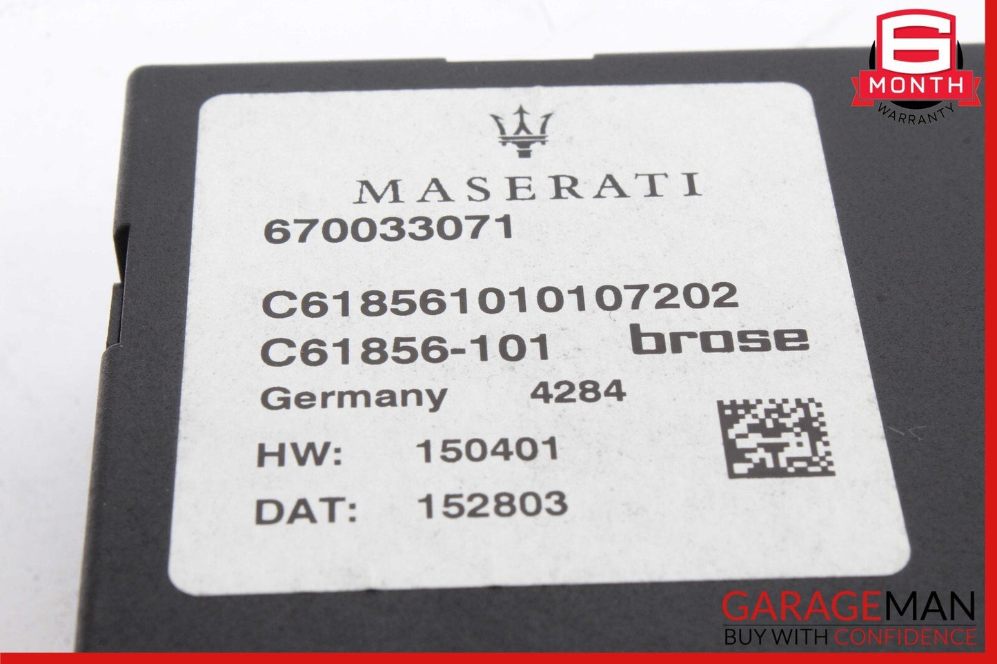 14-18 Maserati Ghibli Power Trunk Lid Deck Control Module 670033071 OEM