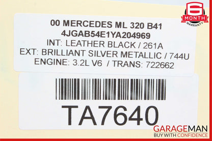 98-05 Mercedes W163 ML320 ML430 Rear Right Side Seat Belt Seatbelt Retractor OEM