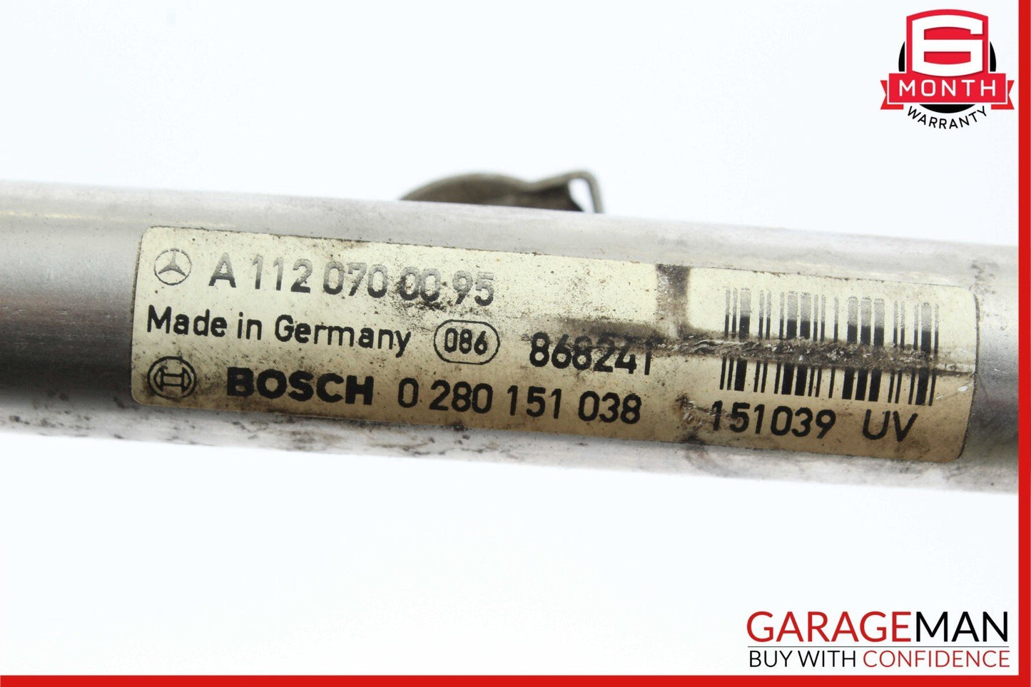 98-00 Mercedes W210 E320 CLK320 Fuel Injector Injection Rail w/ Fuel Injectors