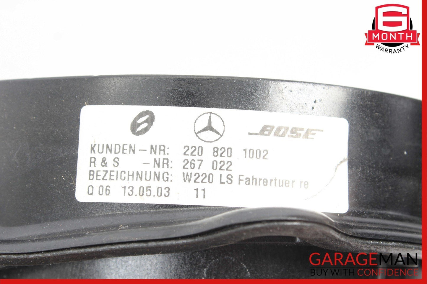 00-06 Mercedes W220 S55 AMG Front Left & Right Side Door Sound Speaker Set
