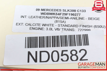 05-11 Mercedes R171 SLK300 SLK350 Convertible Top Left Main Lift Cylinder OEM