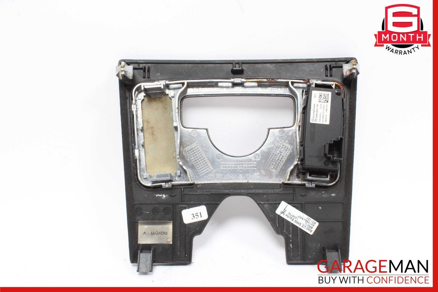 10-13 Mercedes W212 E350 E400 E550 Center Console Switch Trim Cover Bezel Wood