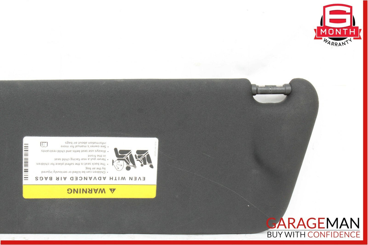 08-14 Mercedes W204 C250 Front Right Side Sun Visor Sunvisor Shade Cover Black