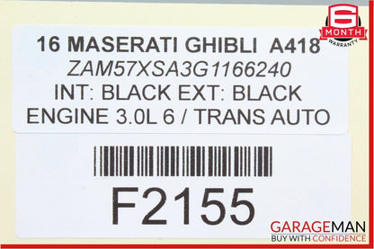 14-17 Maserati Ghibli Speedometer Odometer Instrument Cluster Gauge 38k OEM