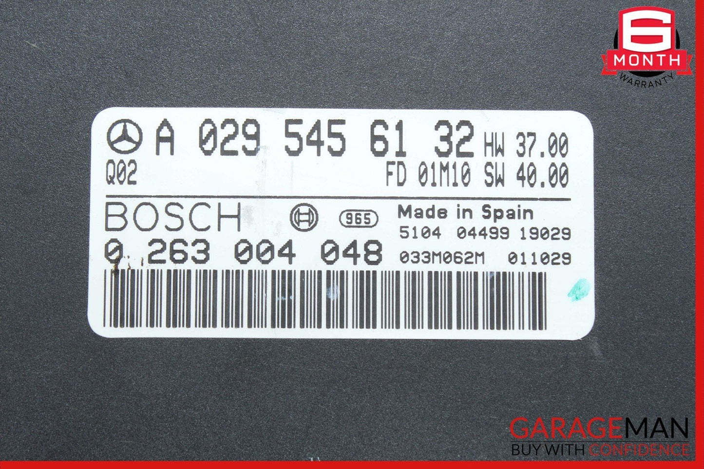 00-06 Mercedes W215 CL55 AMG CL500 Parktronic Control Module 0295456132 OEM