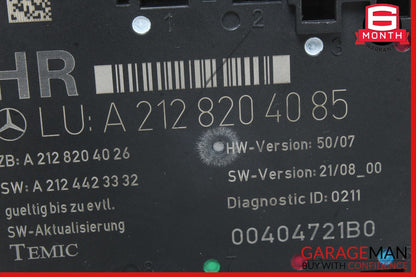 08-18 Mercedes W212 E550 C300 C350 Rear Right Side Door Control Module Unit OEM