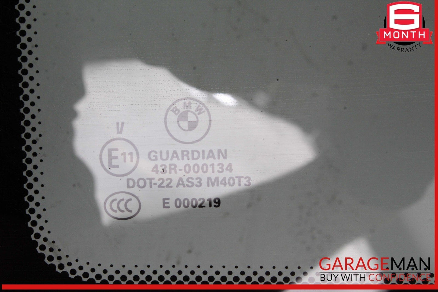 11-17 BMW X3 Rear Left Driver Side Quarter Window Glass OEM