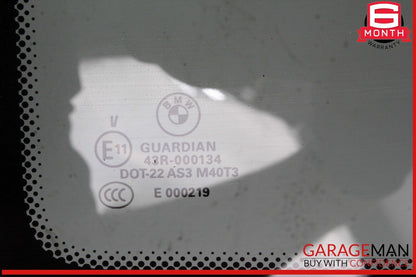 11-17 BMW X3 Rear Left Driver Side Quarter Window Glass OEM