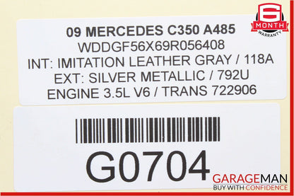 08-14 Mercedes W204 C350 Front Right & Left Seat Lumbar Support OEM