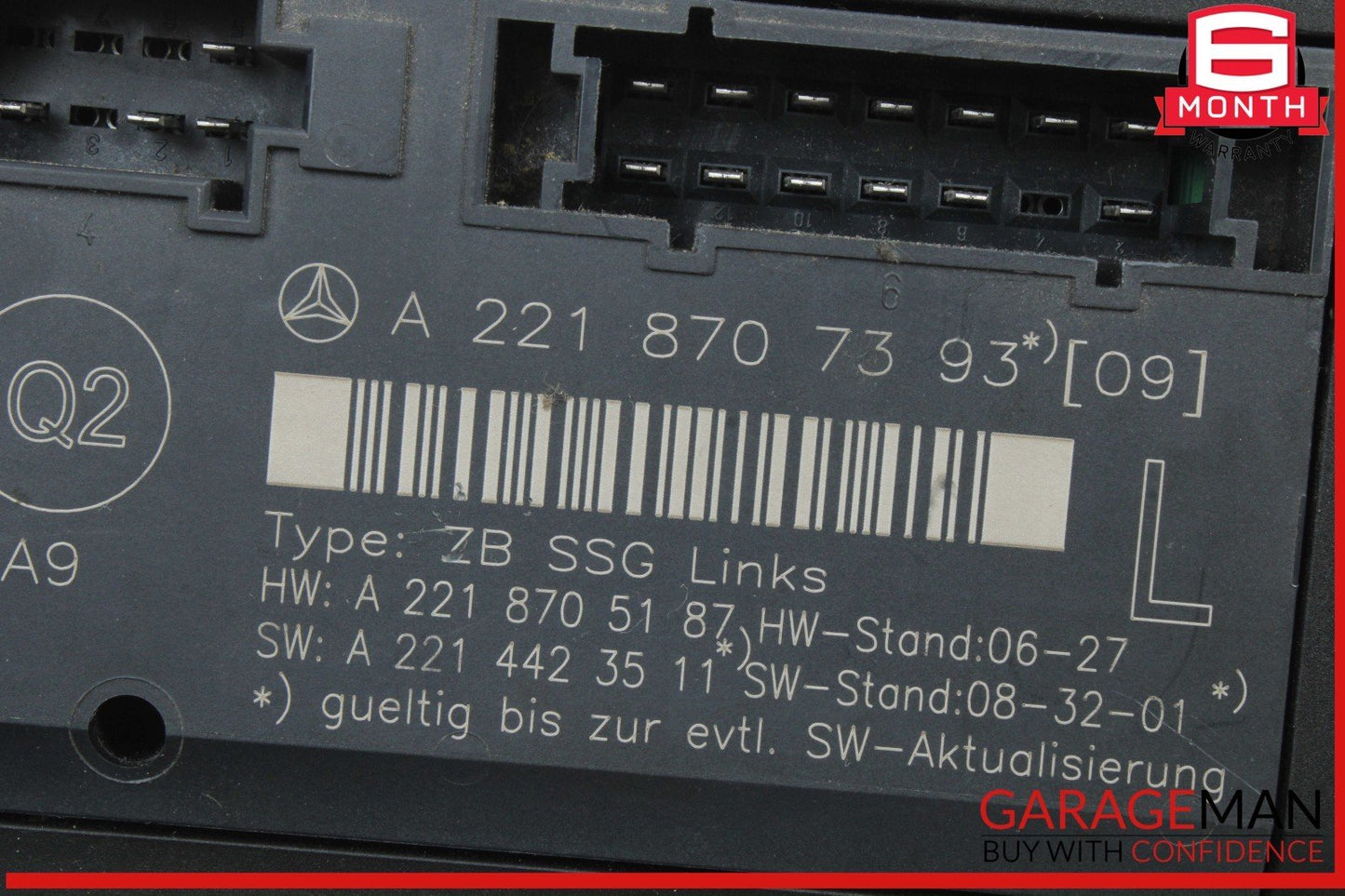 07-13 Mercedes W221 S550 Front Left Driver Side Under Seat Control Module OEM