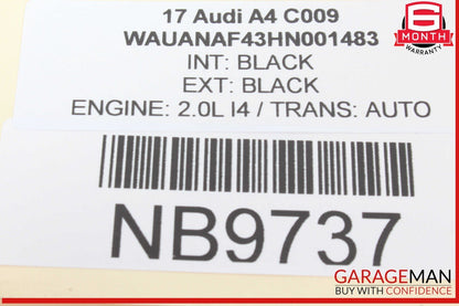 17-24 Audi A4 Upper Steering Column Cover Trim Panel Black 8W0953497 OEM